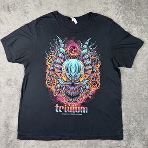 Trivium What the Dead Men Say Heavy Metal Band Tour Shirt 2021 Womens 2XL Black